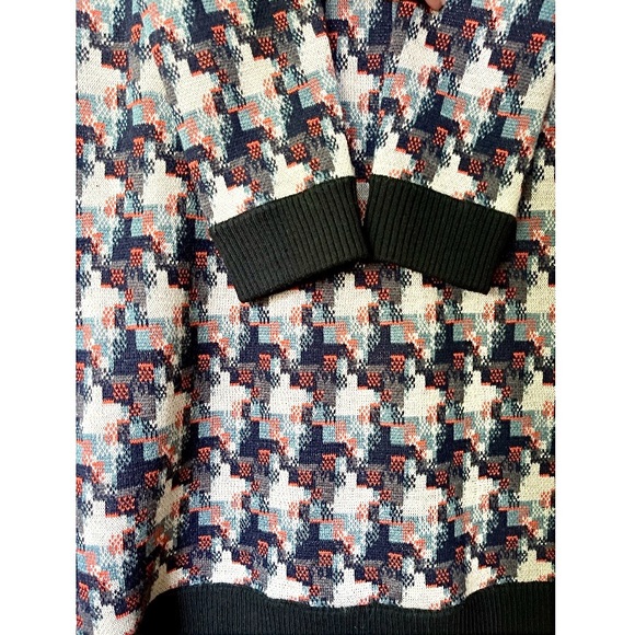 RAG & BONE | Mariah Houndstooth Long-Sleeve Merino Wool Sweater Dress | M - Picture 10 of 13